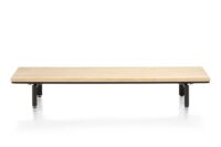 Elements, plateforme 130 cm. 2 pieds en metal inclus - natural