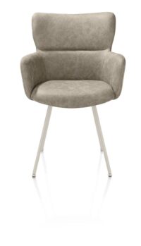 Sage, armstoel 4-pootjes creme - stof Oregon - beige