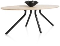 Arvada, tafel 250 x 110 cm. - ellips - centrale poot lang - natural - Afbeelding 3
