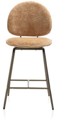 Kjel barstoel - champagne frame - Okergeel