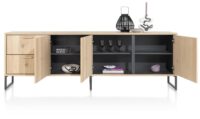 Castello, dressoir 240 cm - 3-deuren + 2-laden - Afbeelding 3