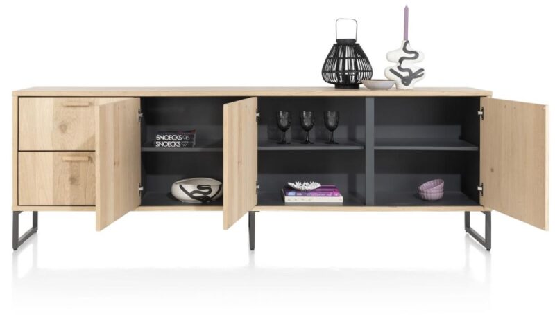Castello, Dressoir 240 Cm - 3-Deuren + 2-Laden - Afbeelding 3