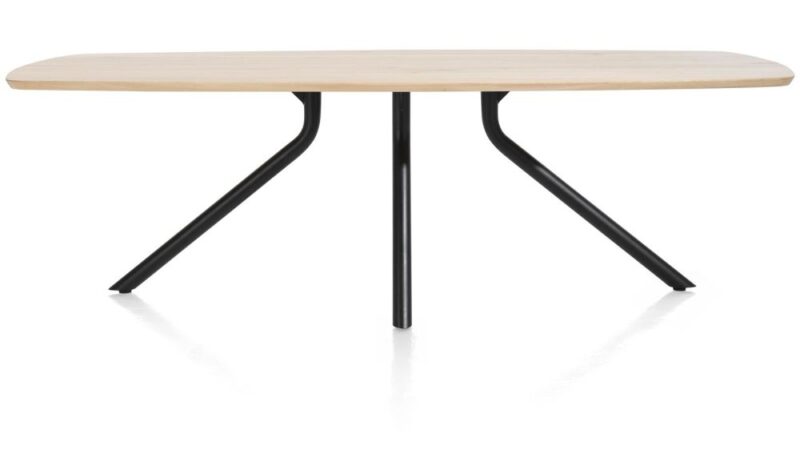 Arvada, Tafel 250 X 110 Cm. - Ovaal - Centrale Poot Lang - Natural - Afbeelding 1
