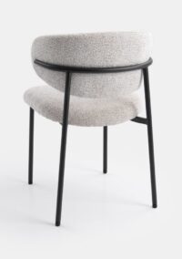 Jona eetkamerstoel - Kiezel - Afbeelding 2