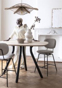 Arvada, bartafel 140 cm. - rond - centrale poot kort - natural - Afbeelding 3