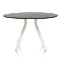 Arvada, tafel 125 cm. - rond - centrale poot Nebbia - Onyx Nebbia