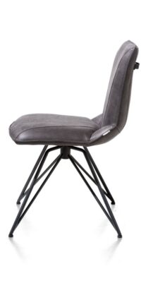 Mac, eetkamerstoel - off black frame - Rocky + greep Catania zwart - off black - Afbeelding 2