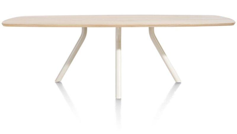 Arvada, Tafel 250 X 110 Cm. - Ovaal - Centrale Poot Nebbia - Naturel Nebbia - Afbeelding 3