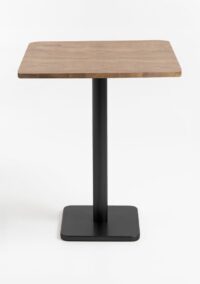 Brest table de bar vintage oak 75x75cm - Noir