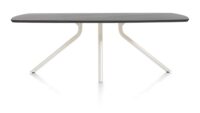 Arvada, tafel 190 x 100 cm. - ovaal - centrale poot Nebbia - Onyx Nebbia