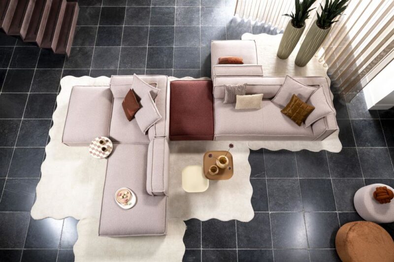 Bayonne, Ottomane Small Inclusief 2 Kussens - Rechts - Afbeelding 3