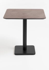 Brest bistrotafel stone rust 75x75cm - zwart