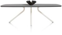 Arvada, tafel 250 x 110 cm. - ovaal - centrale poot Nebbia - Onyx Nebbia