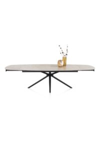 Lattina, uitschuiftafel 200 (+ 2 x 50 cm) x 100 cm - Creme