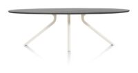 Arvada, tafel 250 x 110 cm. - ellips - centrale poot Nebbia - Onyx Nebbia