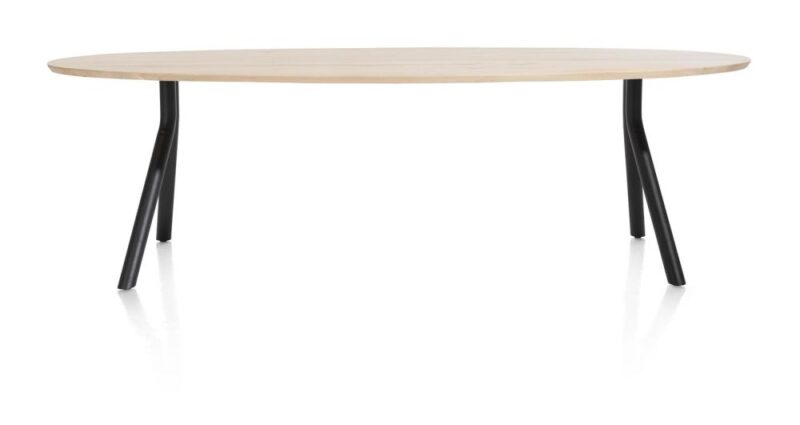 Arvada, Tafel 250 X 110 Cm. - Ellips - Poten Aan De Zijkant - Natural - Afbeelding 1