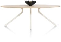 Arvada, table 220 x 110 cm. - ellipse - pied central Nebbia - Naturel Nebbia - Image 2