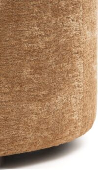 Roan poef rond H44cm - Okergeel - Afbeelding 2