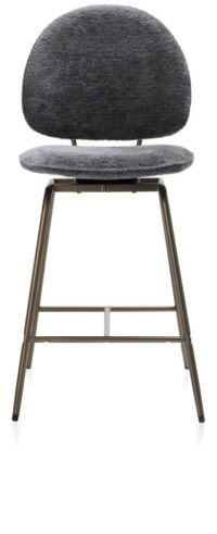 Kjel chaise de bar - champagne - Anthracite