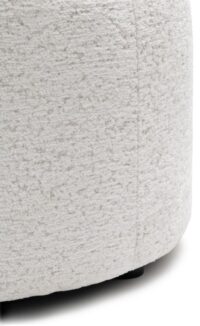 Roan poef rond H44cm - Creme - Afbeelding 2