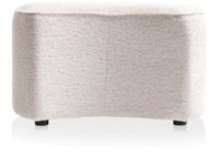 Roan poef maan H44cm - Creme