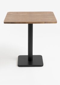 Brest bistrotafel vintage oak 75x75cm - zwart