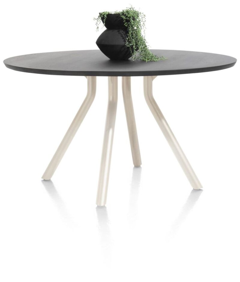 Arvada, Tafel 140 Cm. - Rond - Centrale Poot Nebbia - Onyx Nebbia - Afbeelding 3