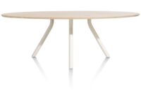 Arvada, tafel 250 x 110 cm. - ellips - centrale poot Nebbia - Naturel Nebbia - Afbeelding 3