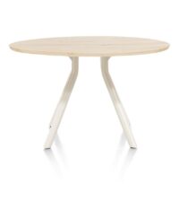 Arvada, tafel 125 cm. - rond - centrale poot Nebbia - Naturel Nebbia