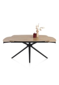 Lattina, uitschuiftafel 140 (+ 2 x 30 cm) x 100 cm - Ceramic oak natural - Afbeelding 3
