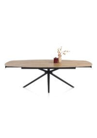 Lattina, uitschuiftafel 170 (+ 2 x 40 cm) x 100 cm - Ceramic oak natural