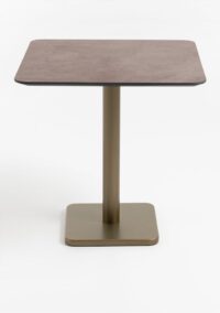 Brest bistrotafel stone rust 75x75cm - Goud