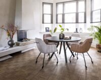 Arvada, tafel 125 cm. - rond - centrale poot kort - natural - Afbeelding 3