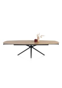 Lattina, uitschuiftafel 200 (+ 2 x 50 cm) x 100 cm - Ceramic oak natural
