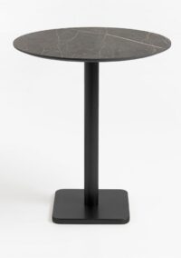 Brest bartafel marble onyx D80cm - Zwart