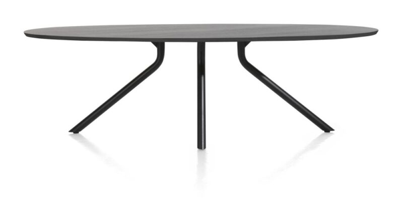 Arvada, Table 250 X 110 Cm. - Ellipse - Pied Central Long - Onyx - Image 1