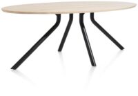 Arvada, tafel 220 x 110 cm. - ellips - centrale poot lang - natural - Afbeelding 3