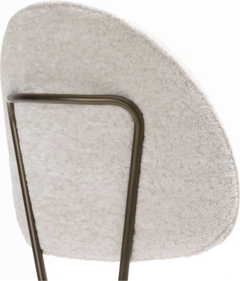 Kjel Barstoel - Champagne Frame - Creme - Afbeelding 3