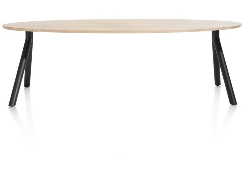 Arvada, Tafel 220 X 110 Cm. - Ellips - Poten Aan De Zijkant - Natural - Afbeelding 1