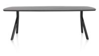 Arvada, tafel 220 x 110 cm. - ovaal - poten aan de zijkant - Onyx