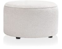 Roan poef rond H44cm - Creme