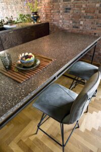 Mac, barstoel - off black frame - Rocky + greep Catania zwart - Lichtgrijs - Afbeelding 3