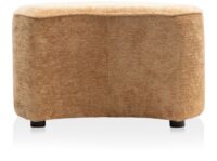 Roan poef maan H44cm - Okergeel