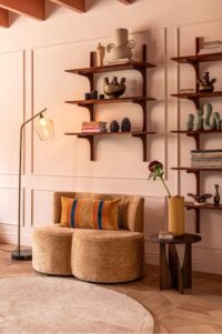 Roan bank 2 zits - Okergeel - Afbeelding 3