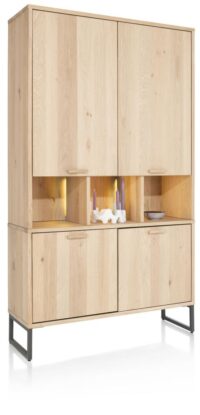Castello, bergkast 123 cm - 4-deuren + 3-niches (+ LED) - Afbeelding 2