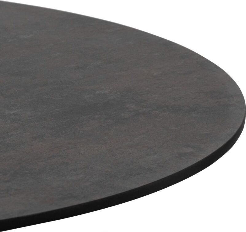 Brest Table De Bar Stone Anthracite D80Cm - Noir - Image 3
