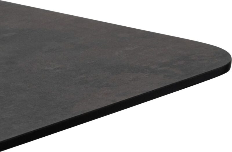 Brest Bistrotafel Stone Anthracite 120X75Cm - Goud - Afbeelding 3