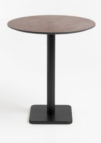 Brest table de bar stone rust D80cm - Noir