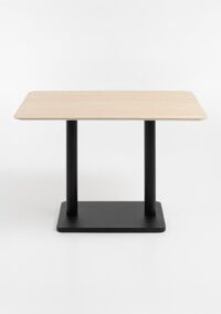 Brest bistrotafel Travertine 120x75cm - zwart