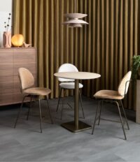 Brest bartafel Travertine D80cm - Goud - Afbeelding 3